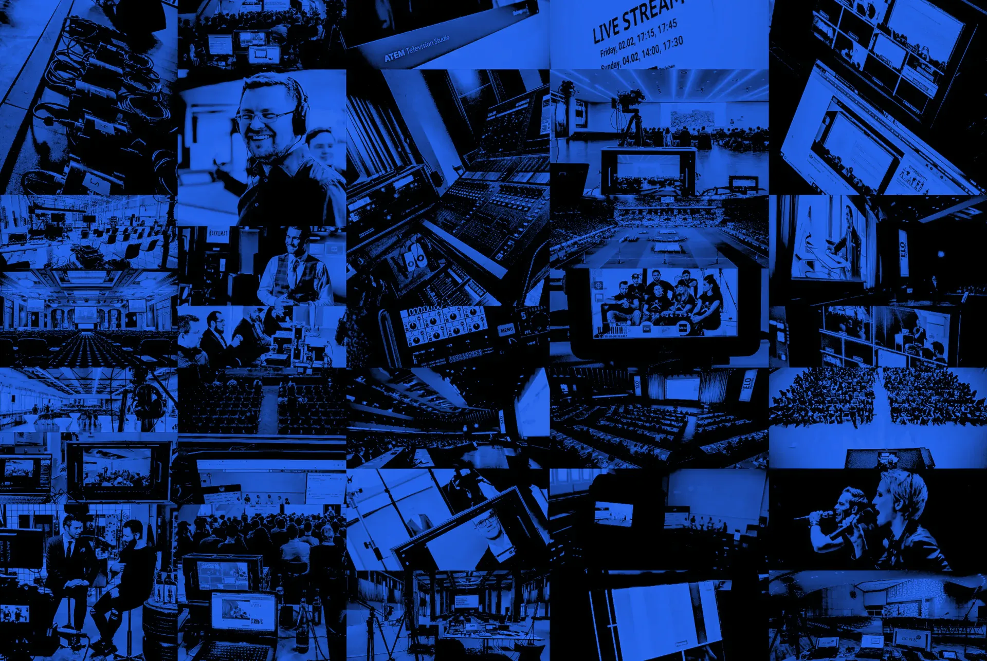 KREATV productions: conversations, microphones, cameras and control desk